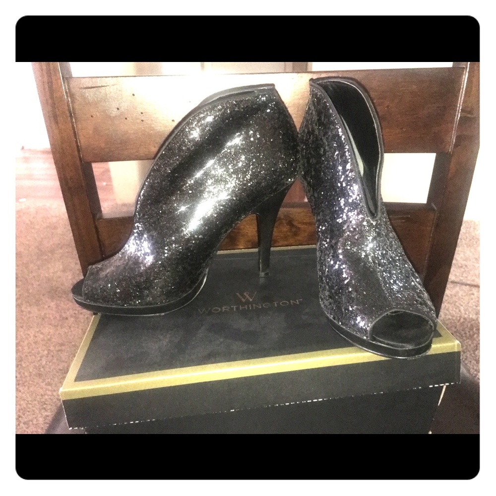 Black sequin Heels